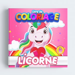 Un cahier de coloriages Licorne pour les filles.